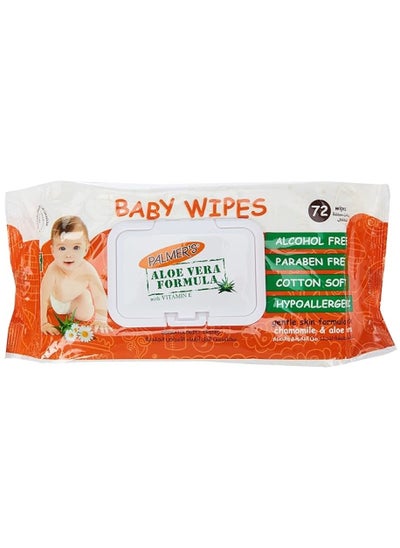 اشتري Cotton Soft Aloe Vera Formula Baby 72 Wipes في الامارات