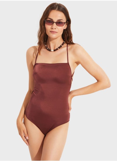 Buy Strappy Knitted Swimsuit in UAE