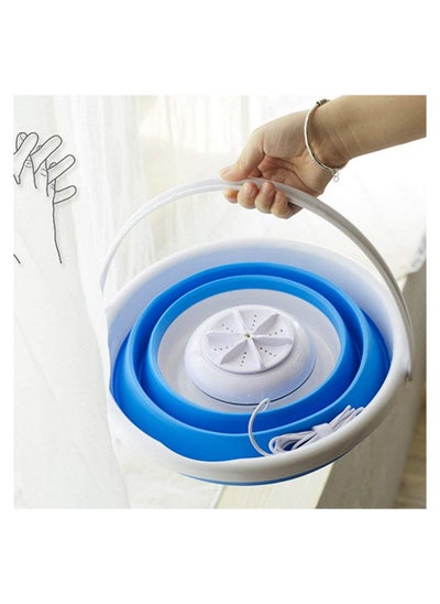 Buy FOLDING BUCKET WASHING MACHINE USB, Folding Bucket Washer Household Machines Rotary Ultrasonic Turbine Washing Machine USB Charging for Family Travel in UAE