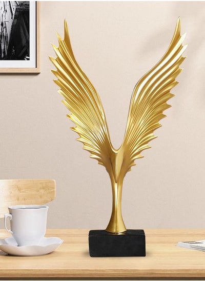 Buy Eagle Bird Wings Statue Resin Sculpture Decoration Item for Home Office in UAE