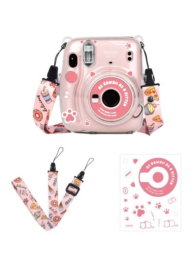 اشتري Fujifilm Instax Mini 11 Instant Camera Hard Case with Adjustable Strap and Sticker في الامارات