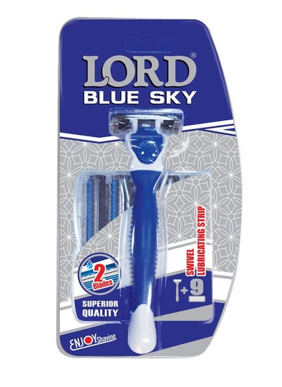 اشتري Lord Men Shaving System Razor(1 Razor + 9 Refills )Twin Blade في مصر