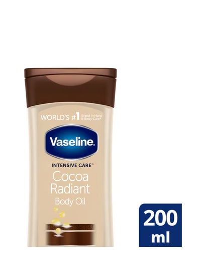 Buy Vaseline Intensive Care Cocoa Radiant Body Oil 200ml in Saudi Arabia