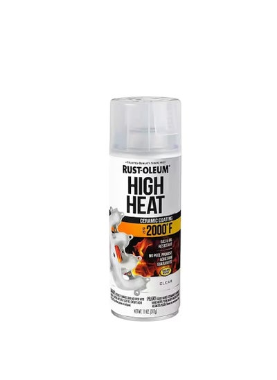 Buy Rust-Oleum Spray Paint Automotive High Heat Flat Clear 11oz in UAE