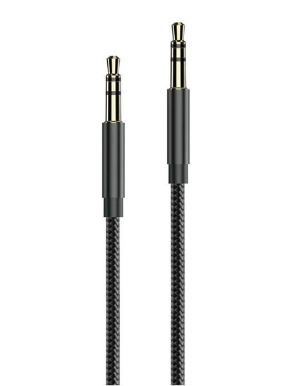 Buy AUX cable male to male black in Saudi Arabia