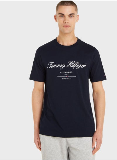 Buy Script Logo Crew Neck T-Shirt in Saudi Arabia