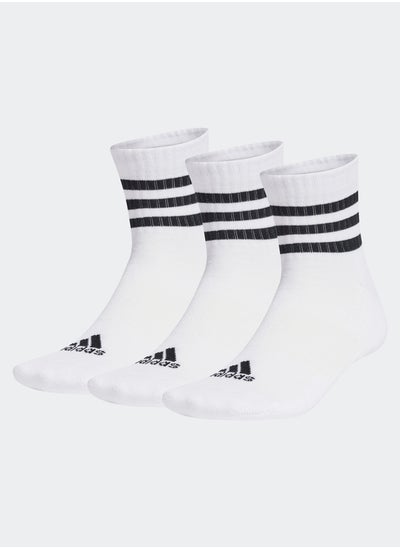 اشتري 3-Stripes Cushioned Sportswear Low-Cut Socks 3 Pairs في مصر