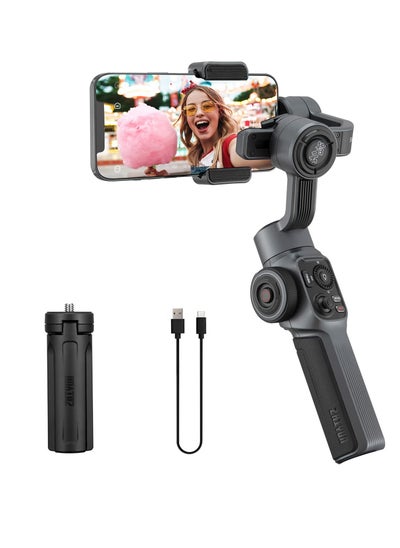 Buy Smooth 5, Gimbal Stabilizer for iPhone Android Smartphones Gimbal 3 Axis with Tripod for Vlog YouTube TikTok Instagram Live Video, Standard Package in Saudi Arabia