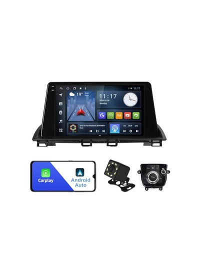 Buy Android Car Stereo for Mazda 3 2015 2016 2017 2018 6GB RAM 128GB ROM 9 Inch Support SIM Card, Apple Carplay, MirrorLink WiFi BT, IPS Touch Screen with AHD Camera Included in UAE