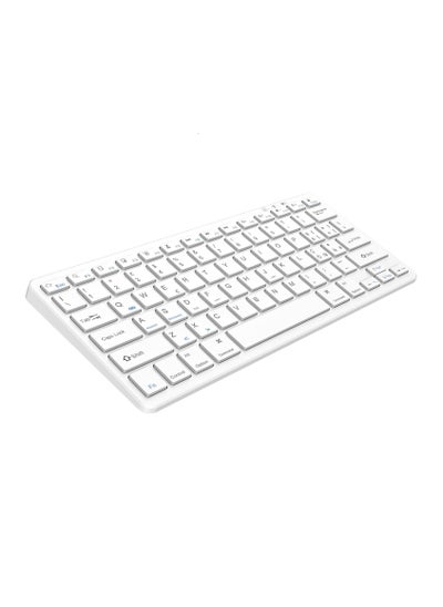 Buy Bluetooth Keyboard for iPad, Bluetooth Keyboard Compatible with iPad 10.2/9.7, iPad Pro 11/iPad Pro 12.9, iPad Air/iPad Mini/iPhone, Wireless Bluetooth Keyboard for Windows, iOS, Android, White in Egypt