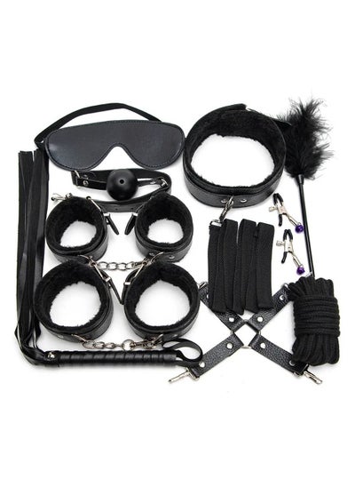 اشتري Bondage Play Kit 10pcs Restraints Set for Adult Game SM Games Set في السعودية