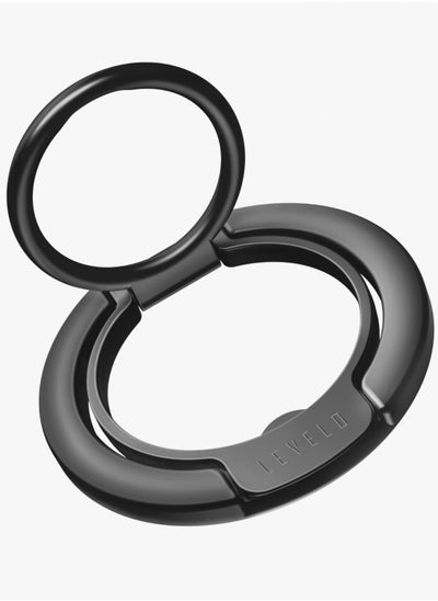 Buy Luccio 2 in 1 Phone Ring Holder - Black in UAE