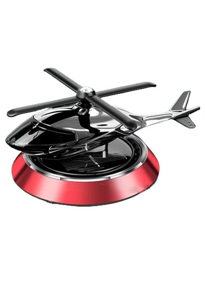 Buy Helicopter Car Air Freshener Solar Rotating Aromatherapy Ornament in UAE