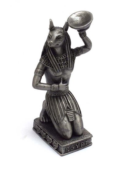 اشتري immatgar pharaonic Decorative Egyptian Anubis Metal Statue ancient Egyptian souvenirs gifts handmade Home decor collectibles Sculptures  (Metallic - 8.5 CM Height) في مصر