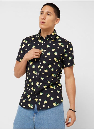 Buy All Over Printed Regular Fit Shirt in Saudi Arabia