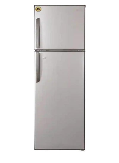 Buy General Supreme Two-Door Top Freezer Refrigerator, 11 cubic feet capacity, 312 liters, silver color in Saudi Arabia