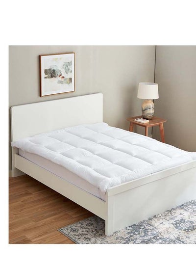 Buy Nova Queen Microfiber Olympic Mattress Topper 160 x 200 cm in UAE