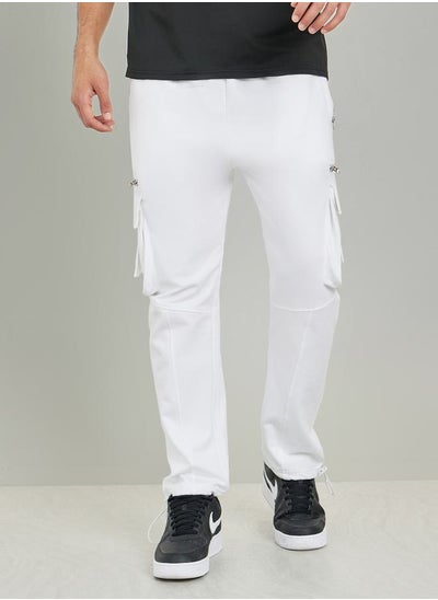 اشتري Metallic Zipper Regular Cargo Jogger في السعودية