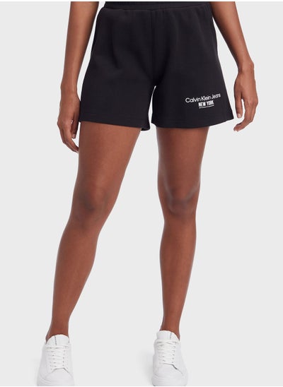 اشتري Logo High Waist Shorts في السعودية