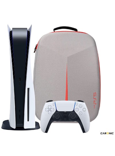 Buy Travel Back pack For PS5 Console Shockproof Shoulder Bag Grey in UAE