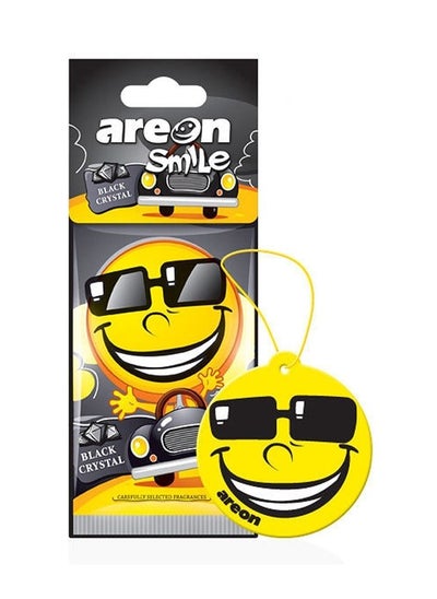 اشتري Smile Hanging Paper Card Air Freshener, Black Crystal في الامارات