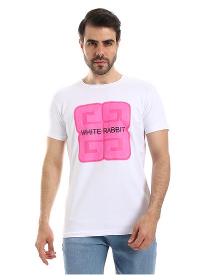 Buy White Rabbit Printed Cotton Summer T-Shirt in Egypt