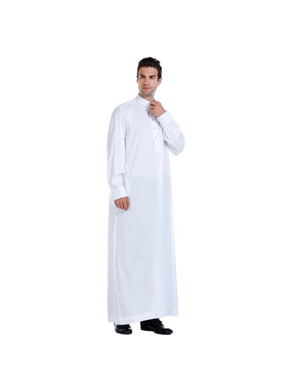 اشتري Mens Middle Eastern Thobe TH815 Hot Sale White في السعودية