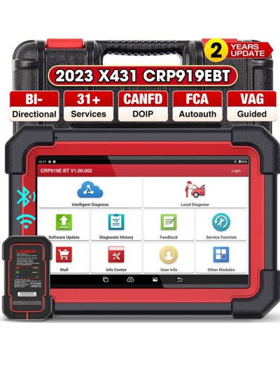 Buy 2024 LAUNCH CRP919E BT Bidirectional Car Full Diagnostic Scanner Key Programming in UAE