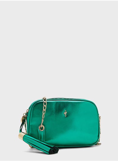 Buy Textured Pouch Crossbody Bag in UAE