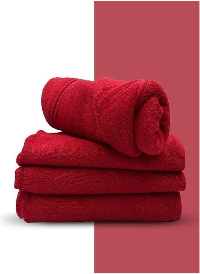 Buy Bath Towels Luxurious 500 GSM Ring Spun Cotton Quick Dry Highly Absorbent Soft Feel Towels Perfect for Daily Use 01 Piece in UAE