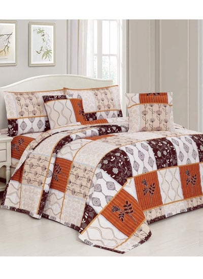 Buy Compressed horse bedspread comforter set with a sophisticated pattern, 6 pieces, king size, two doubles, Aviva-01 in Saudi Arabia