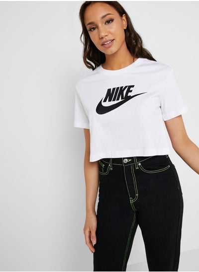 Buy Essential Futura Icon Cropped T-Shirt in Saudi Arabia