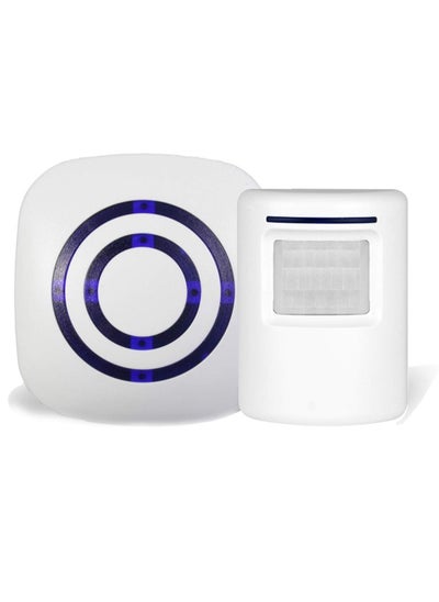 اشتري Infrared Motion Sensor Ring Alarm Entry Alert Visitor Doorbell Home Security Driveway Kit في السعودية