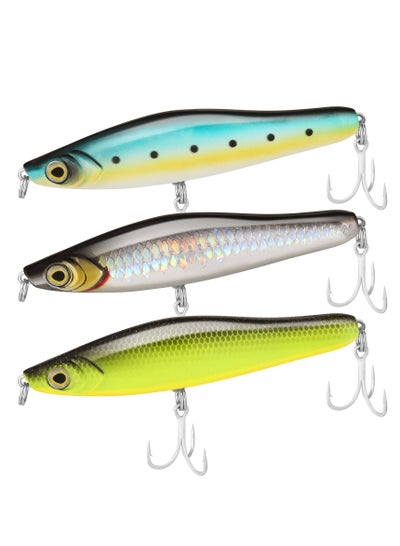 3 pieces Fish bait Saltwater Jigs Fishing Lures 10g-160g With Flat
