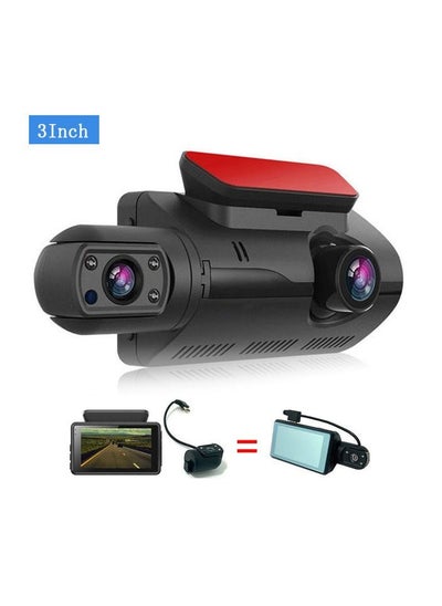 Buy Dash Camera for Cars with Wifi Night Vision G-sensor Dual Lens Car Dvr Dash Cam Video Recorder in UAE