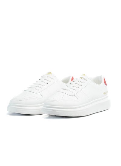 Buy Basic Leather Flat Sneakers For Men in Egypt