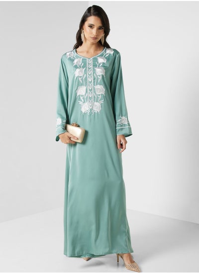 Buy Floral Embroidered Dress in Saudi Arabia