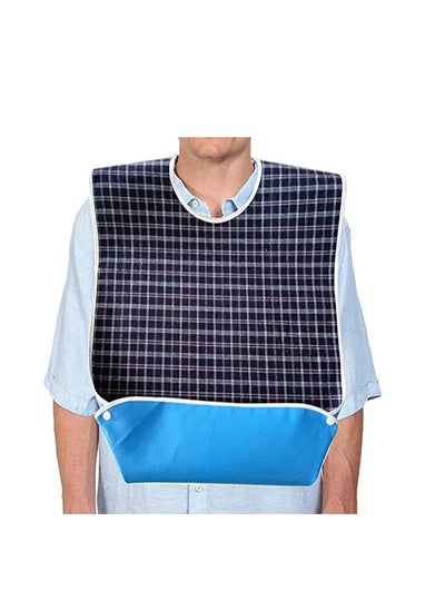 اشتري Adult Bibs, Waterproof Eldly Bib, Adult Washable Dining Bibs Mealtime Bib Clothing Protector, for Elderly Men Women, Reusable Clothing Protector في الامارات