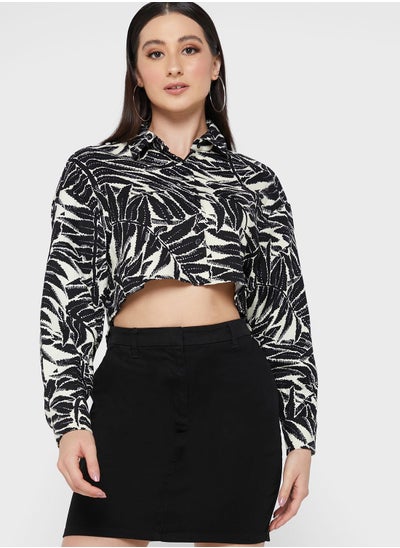 Buy Leaf Print Jacket in UAE