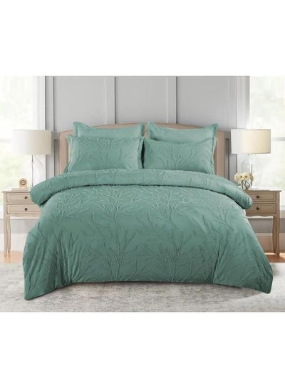 Buy King Size Comforter Set 6Pcs Lightweight Soft and Breathable Comforter Set Premium Quality Cotton Set  Includes 1 Comforter 220x240 cm 1 Sheet 200x200+30 cm 4 Pillow Shams 50x76 cm Solid Color in UAE