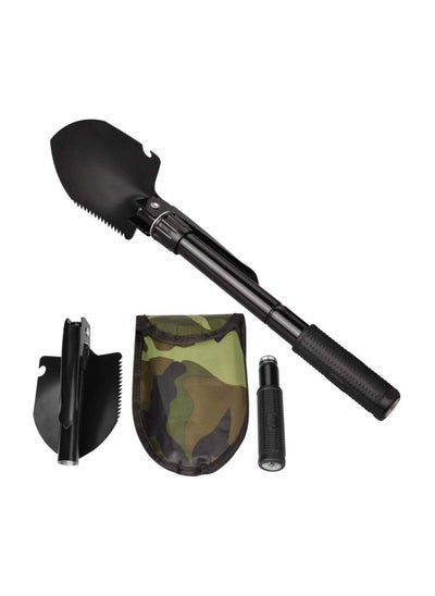 Buy Military Folding Shovel Multipurpose Tool For Outdoor Survival Portable With Carrying Pouch Camping Outdoor Tools in UAE