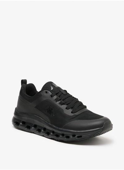 اشتري Men's Mesh Textured Walking Shoes with Lace-Up Closure في الامارات