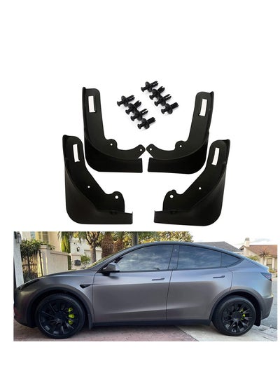4pcs TPE Mud Flaps Splash Guards Mudguard Fender For Tesla Model Y 3 Front Rear