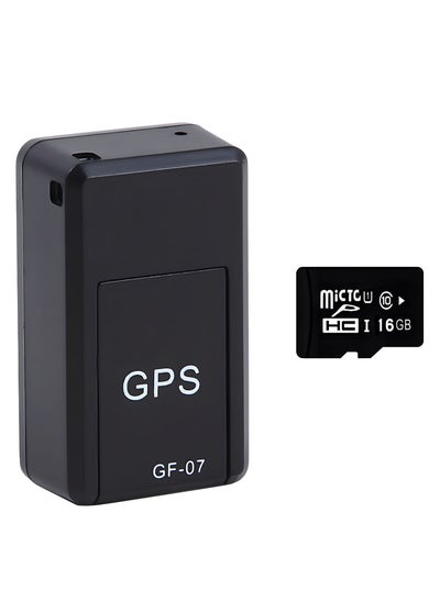 اشتري جهاز تعقب GPS مزود ببطاقة سعة 16 جيجابايت، جهاز تتبع صغير محمول في الوقت الفعلي GF07 لتحديد المواقع عبر الأقمار الصناعية ضد السرقة في السعودية