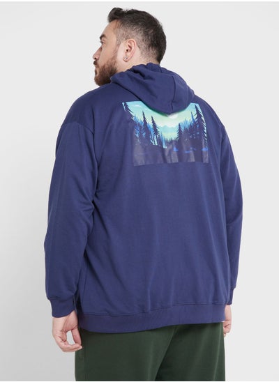 Buy Plus Size Graphic Hoodie in Saudi Arabia