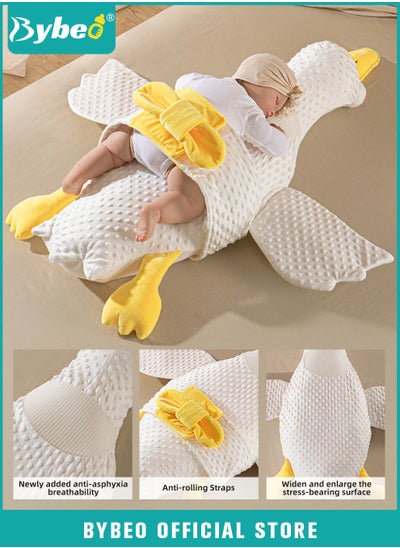 Buy Baby Exhaust Pillow, Soft Infant Nursery Pillows, Newborn Soothing Doll for Toddlers Infants, Breathable Babies Sleeping Pillows, with Safe Material for Relief of Flatulence, in Big White Goose Shape in UAE