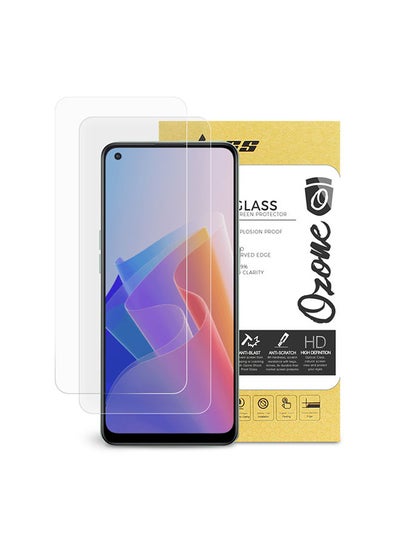 اشتري Tempered Glass for OPPO RENO7 Z 5G Screen Protector HD Full Coverage - Pack of Two - Clear في الامارات