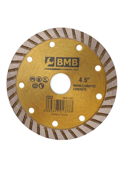 Buy Corrugated Saw Blade for fast cutting Tile Blades Disc Wheel Porcelain Tiles Granite Marble Ceramics Gold 4.5 Inch K20133 in Saudi Arabia