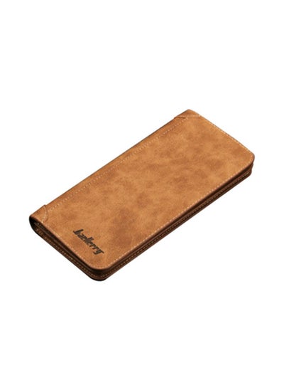 اشتري Casual Leather Wallet Brown في الامارات