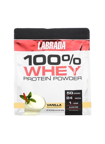 Buy 100% Whey Protein - Vanilla - (1.8 kg) in Saudi Arabia